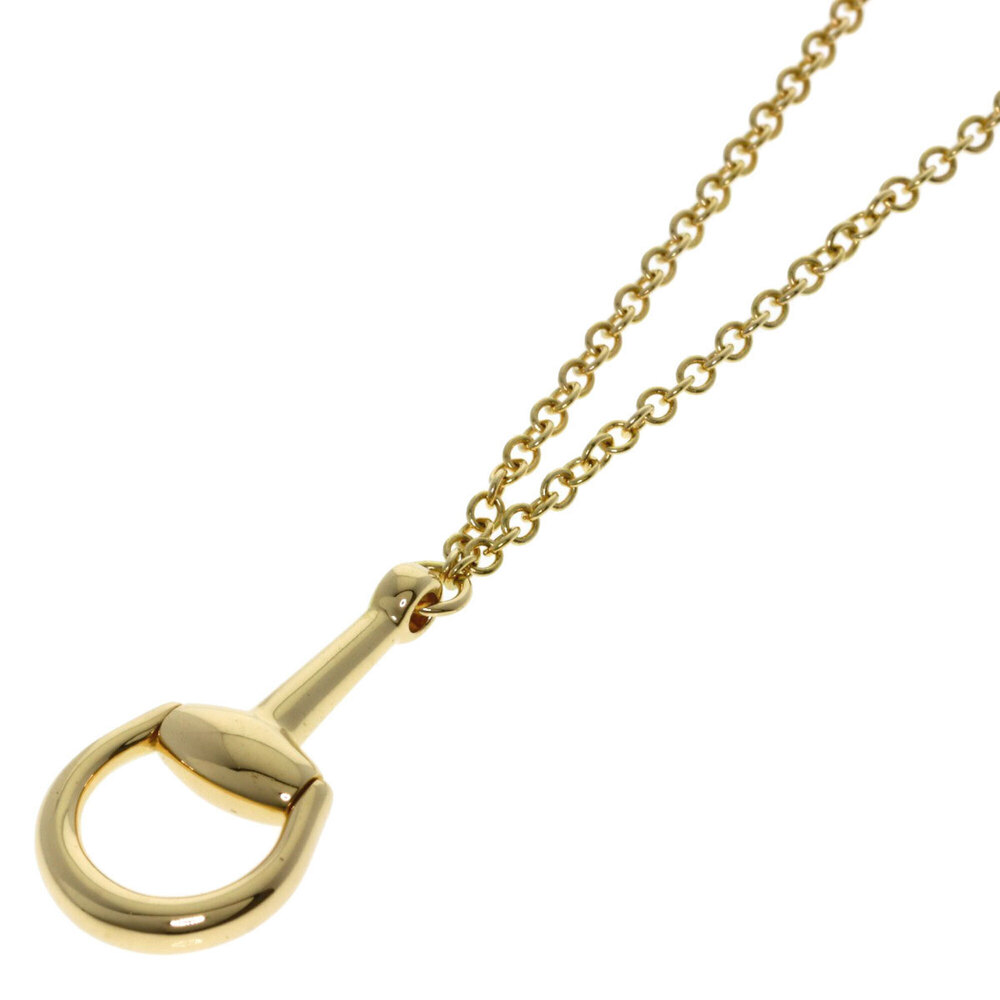 GUCCI 18k Gold Horsebit Necklace